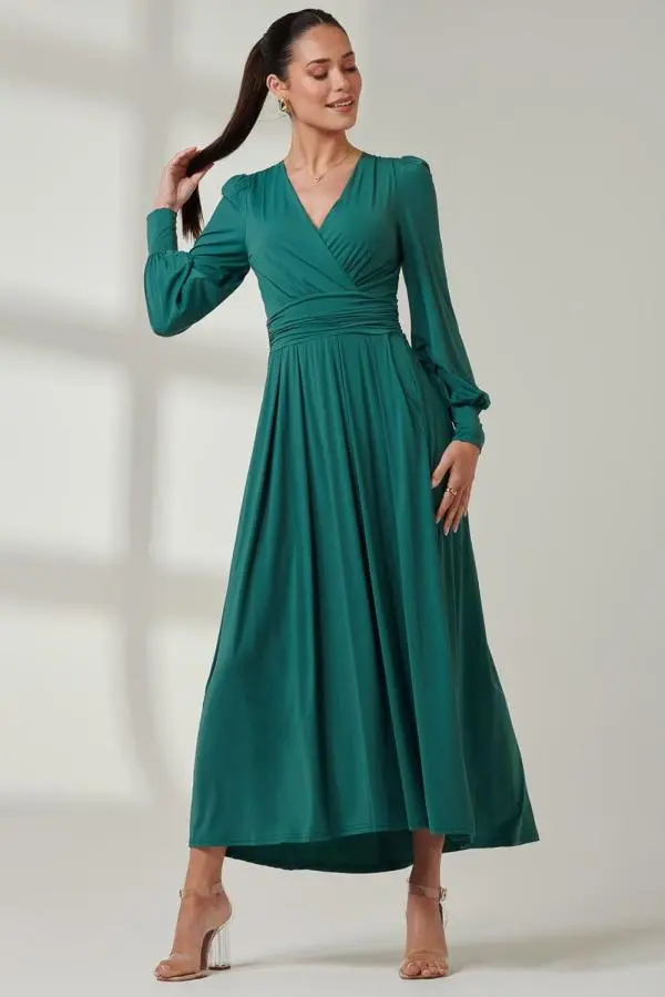 Long Sleeve Super Soft Jersey Maxi Dress