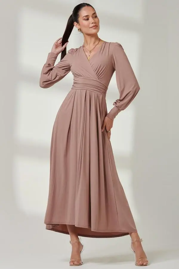 Long Sleeve Super Soft Jersey Maxi Dress