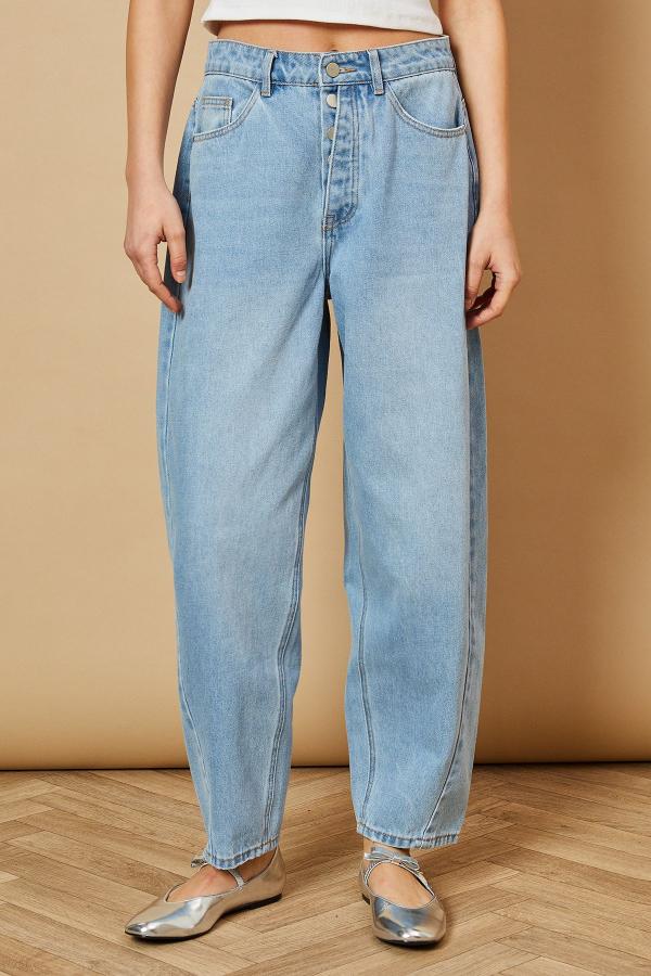 Denim Barrel Leg Jean