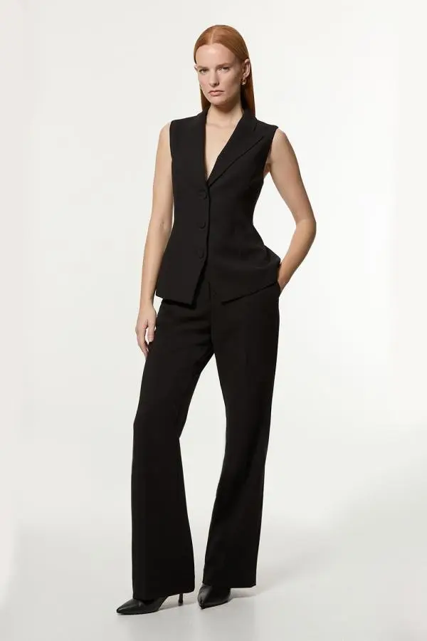 Compact Stretch Essential Tailored Straight Leg Trouser