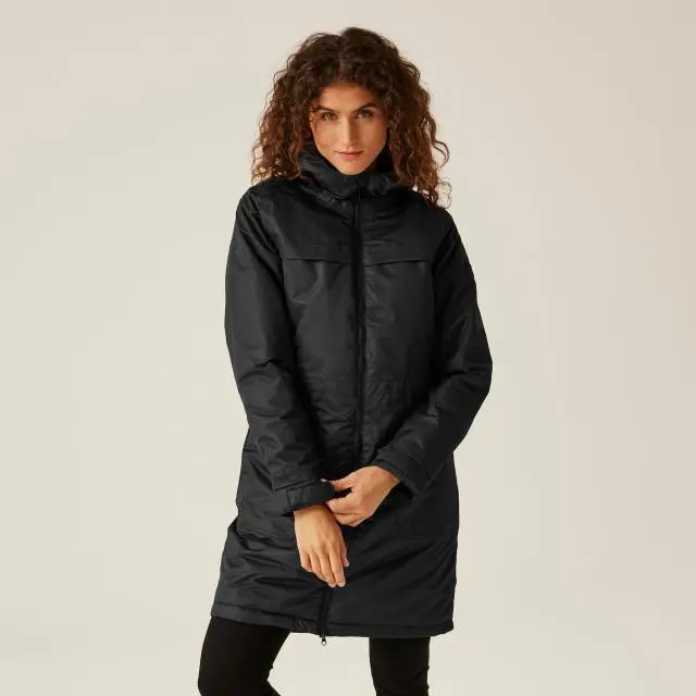 Regatta Women's 'Romine II' Waterproof Parka Jacket in Jet Black | Size: 24