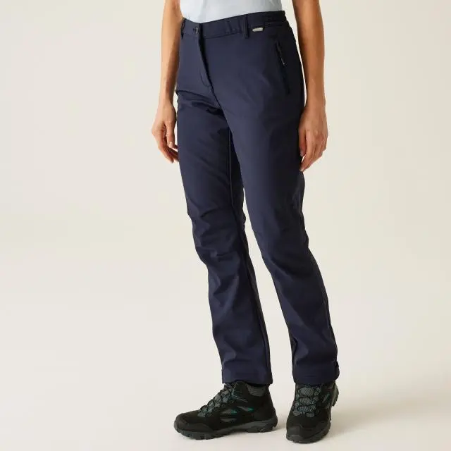 Regatta Women's 'Geo II' Softshell Walking Trousers in Navy | Size: 16S