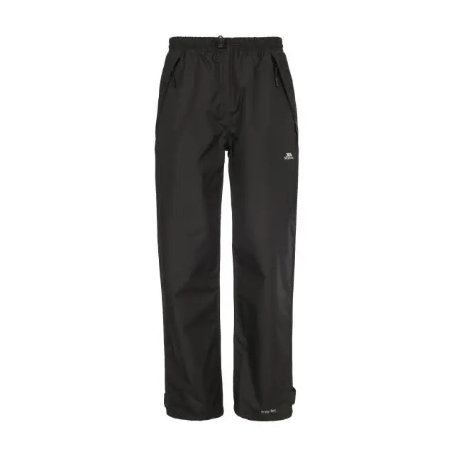 Trespass Women's Tutula Waterproof Trousers in Black | Size: XS