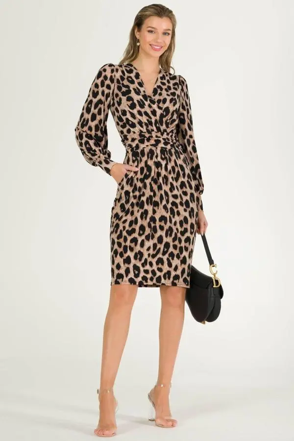 Chantal Jersey Long Sleeve Shift Dress