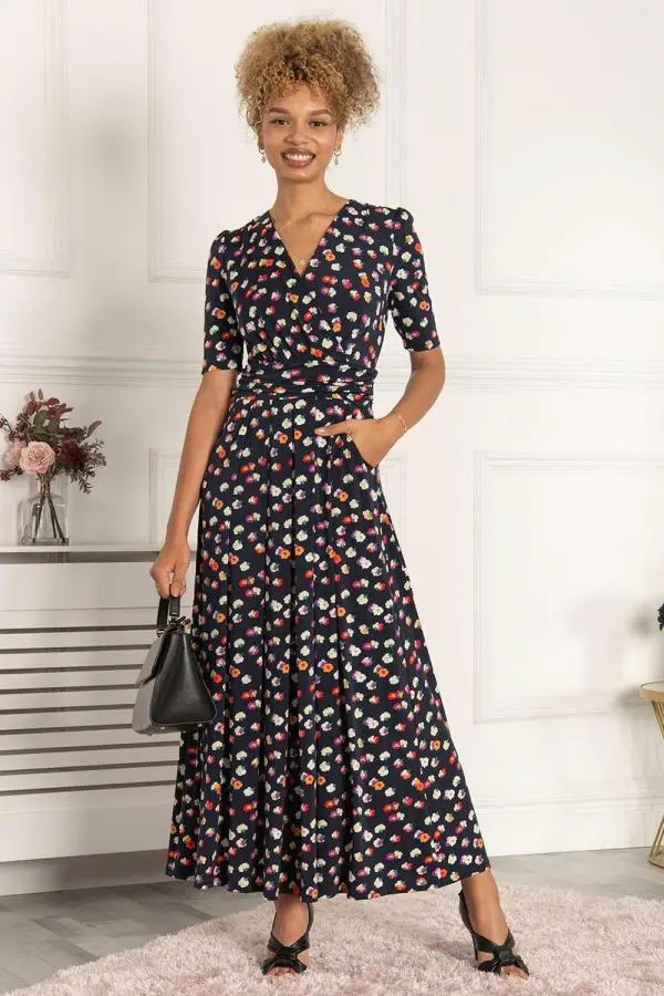 Saniya Print Jersey Maxi Dress