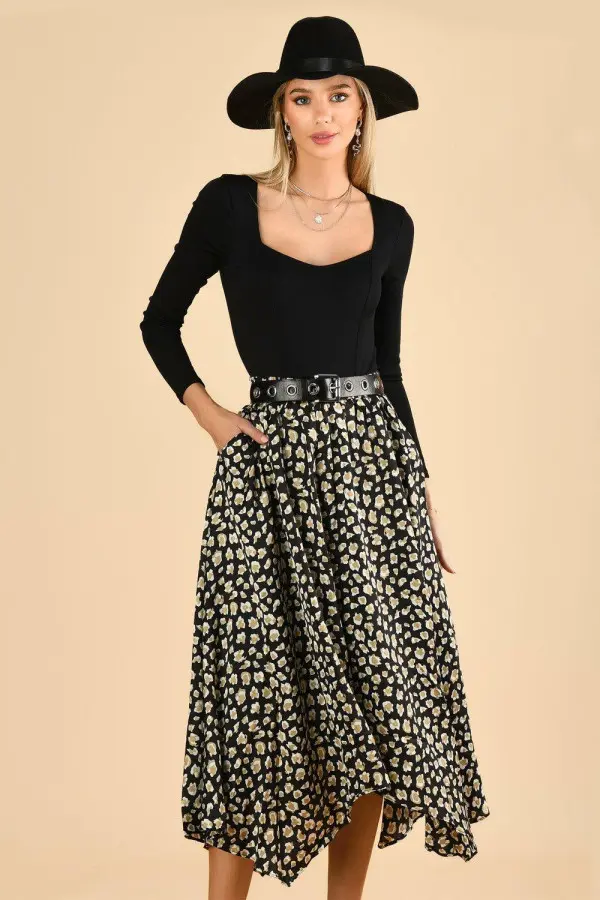 Animal Print Hanky Skirt