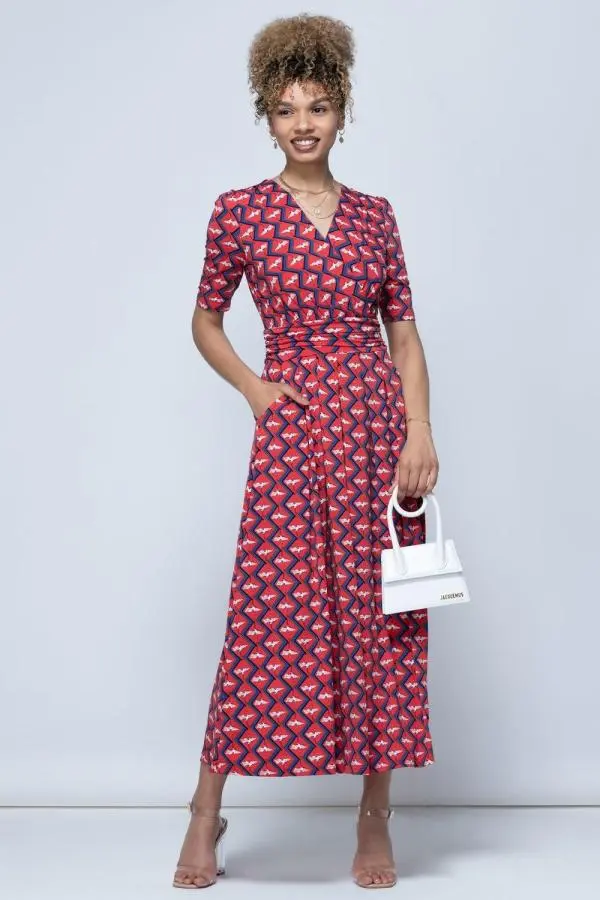 Cross Front Jersey Maxi Dress