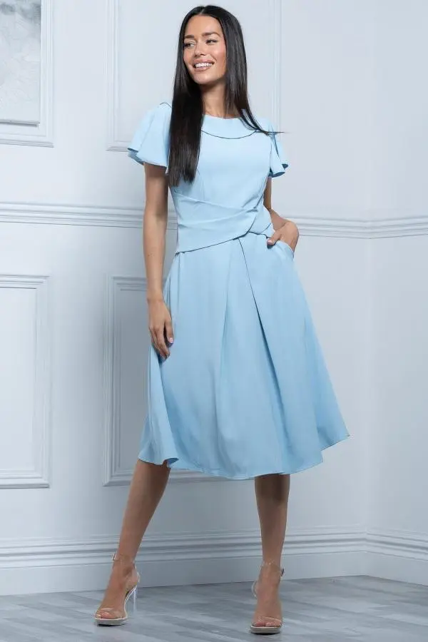 Jaelyn Flare Sleeve Dress