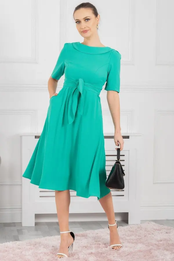 Gemma Belted Midi Dress