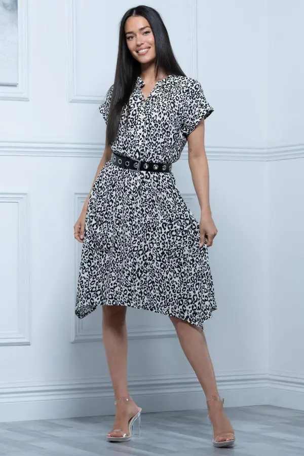 Elle Print Hanky Tunic Dress