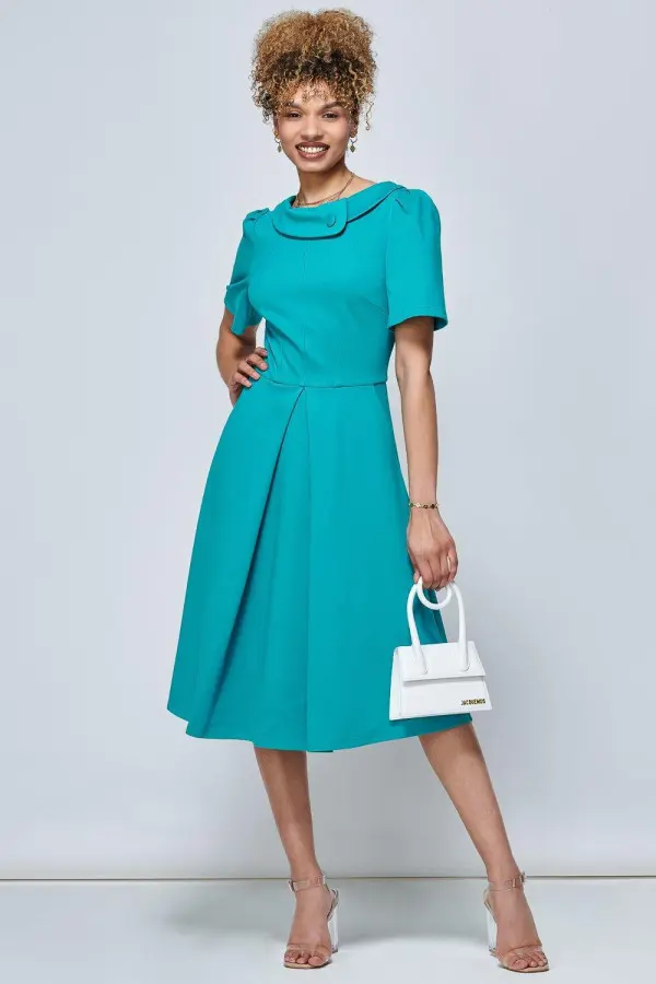 Sophia Button Collar Dress