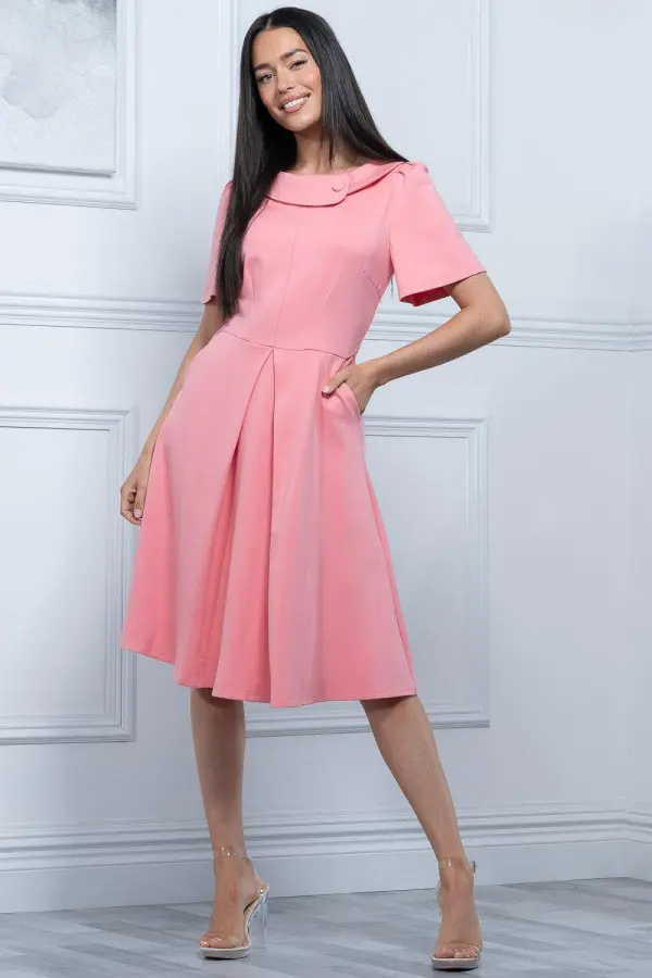 Sophia Button Collar Dress