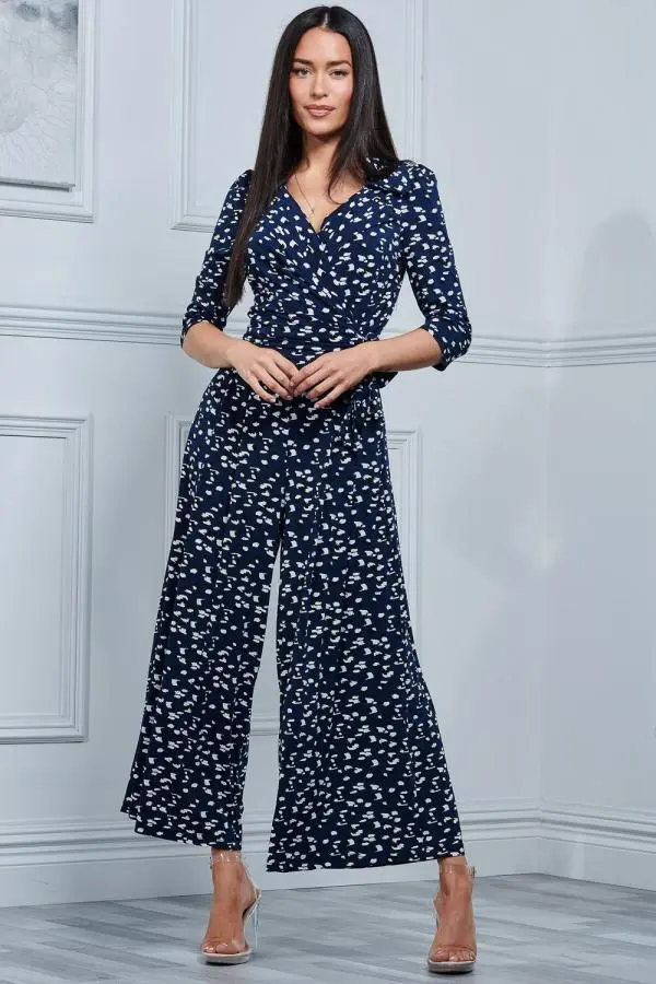 Melissa Print Shirt Jumpsuit