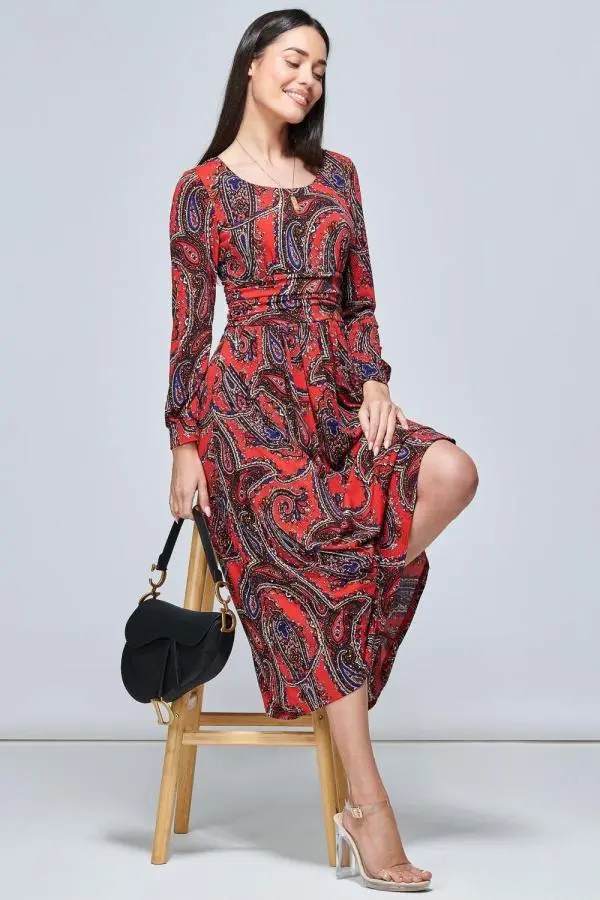 Veeksha Long Sleeved Maxi Dress