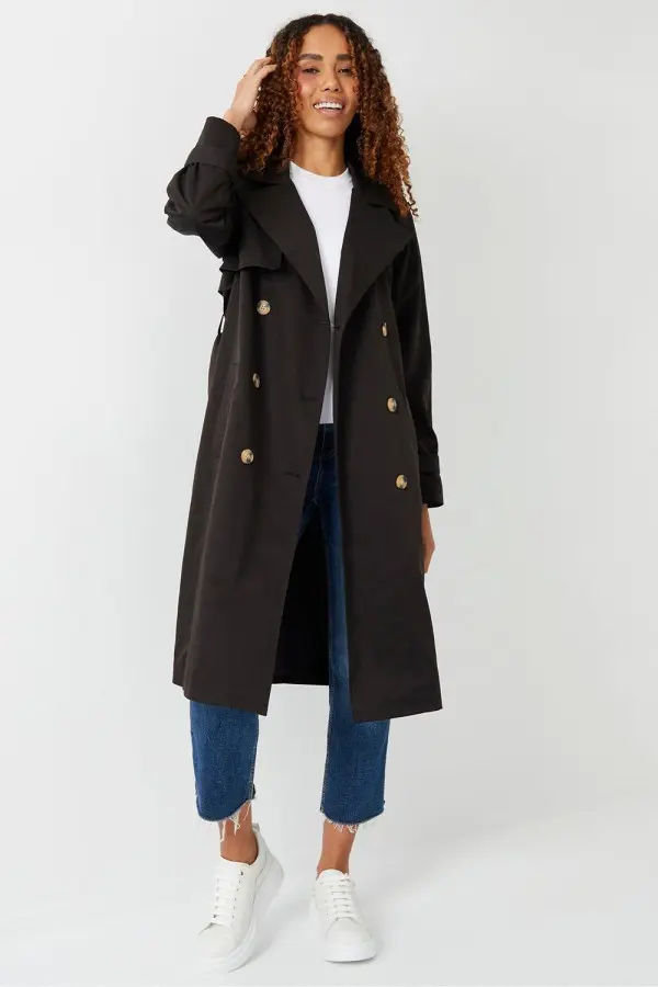 'Richie' Raglan Sleeve Trench Coat