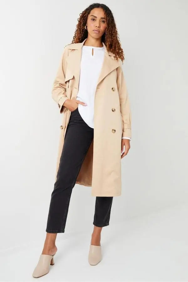 'Richie' Raglan Sleeve Trench Coat