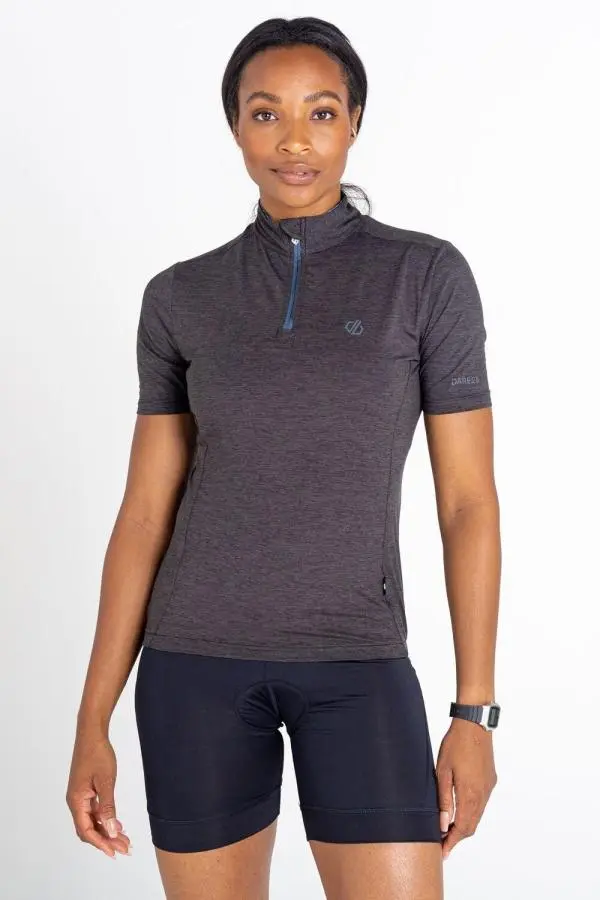 Q-Wic Plus Polyester 'Pedal Through It' Half Zip Jersey