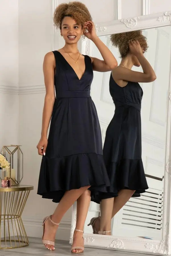 Annabeth V Neck Flare Dress