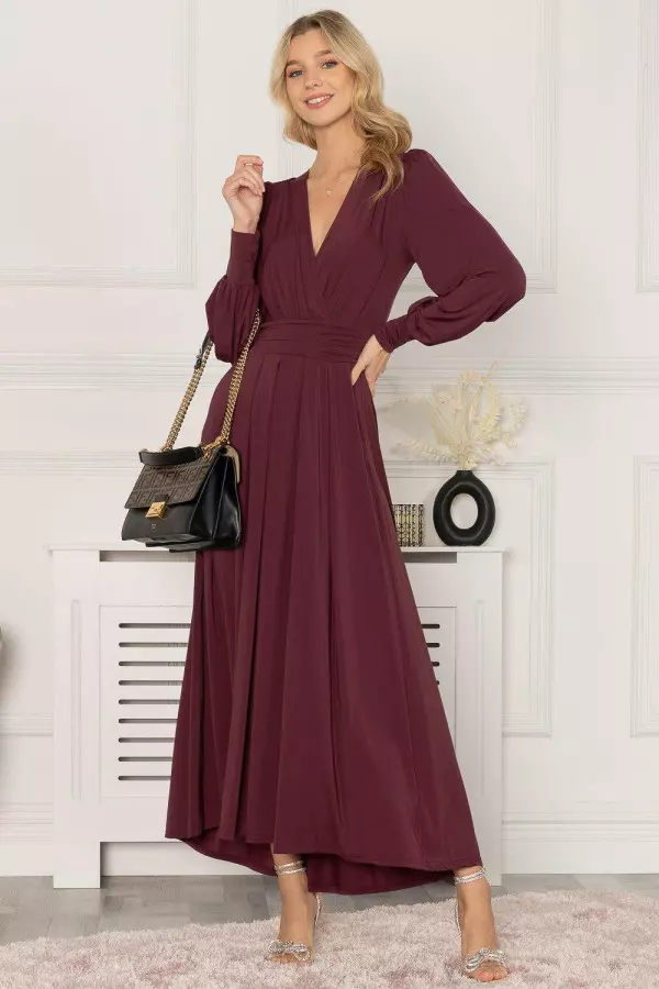 Rashelle Jersey Long Sleeve Maxi Dress