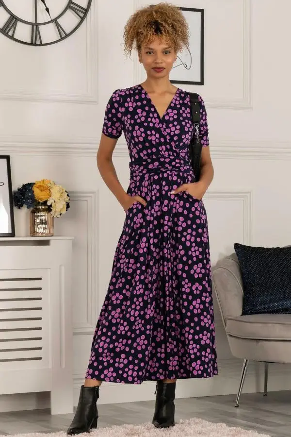 Coleen Printed Jersey Maxi Dress