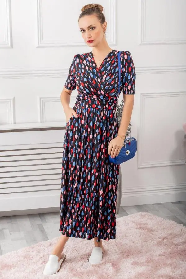 Coleen Printed Jersey Maxi Dress