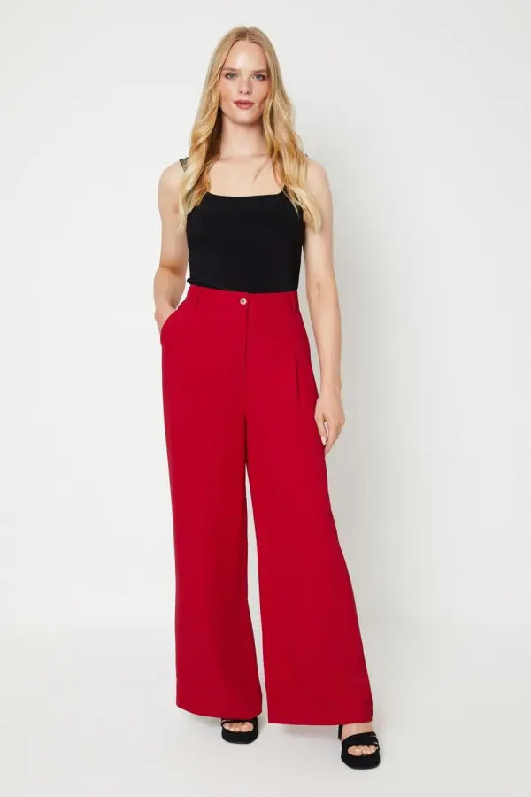 Tailored Wide Leg Trouser