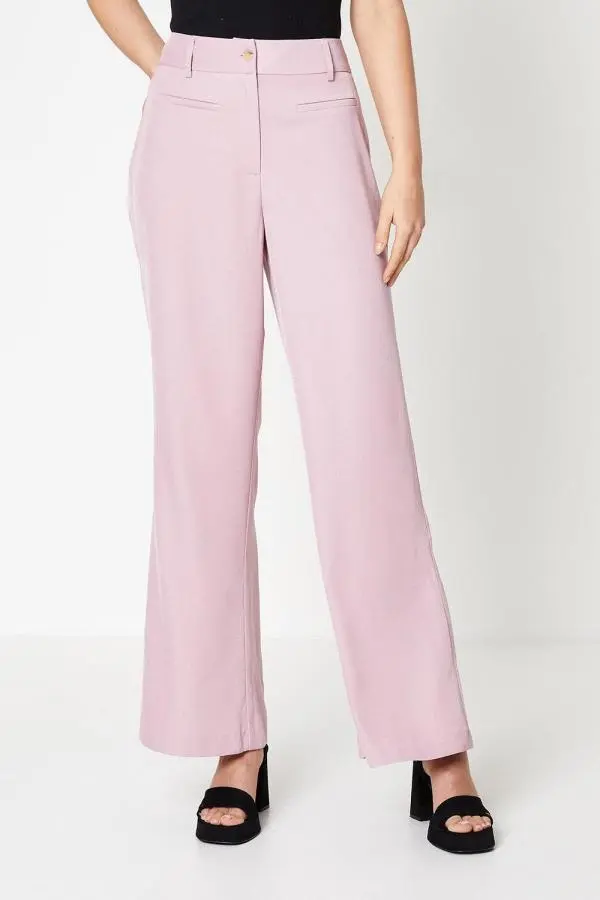 High Waisted Patch Back Pocket Trouser