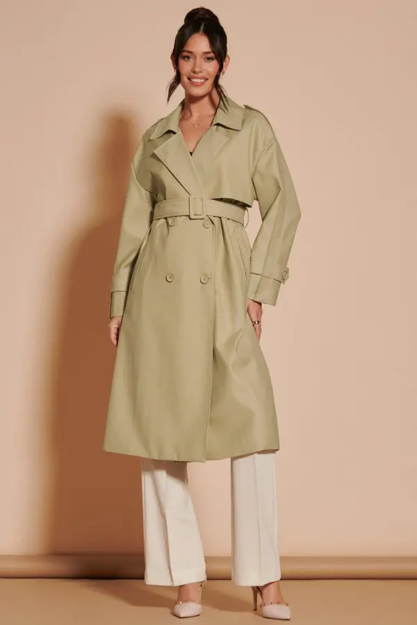 Double Breasted Trench Coat