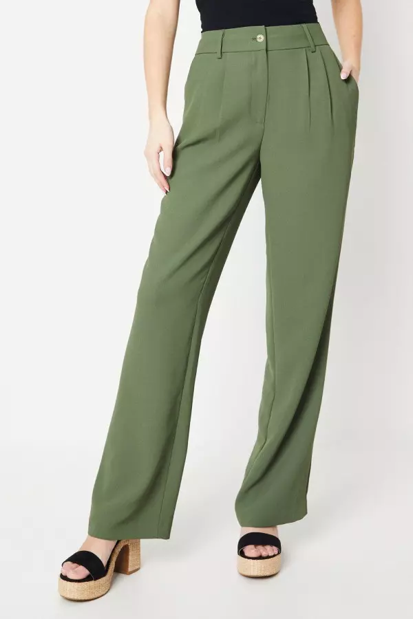 Pleat Front Relaxed Tailored Trouser