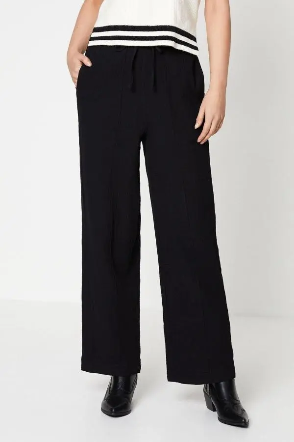 Muslin Drawstring Waist Trouser