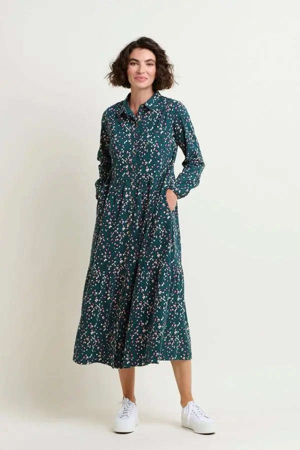 Leopard Spot Midaxi Shirt Dress