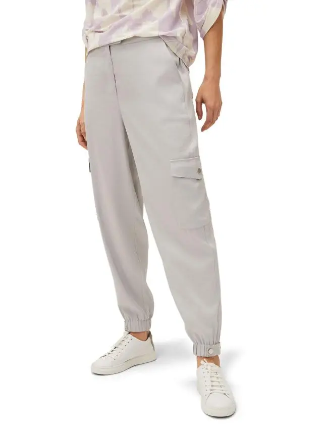 Theodora Tapered Cargo Jogger-Plain