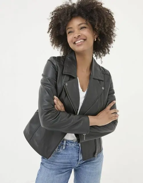 Bethany Quilted Biker Jacket