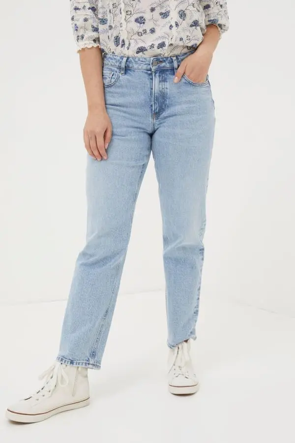 Fat Face - Ludlow Blue Boyfriend Jeans