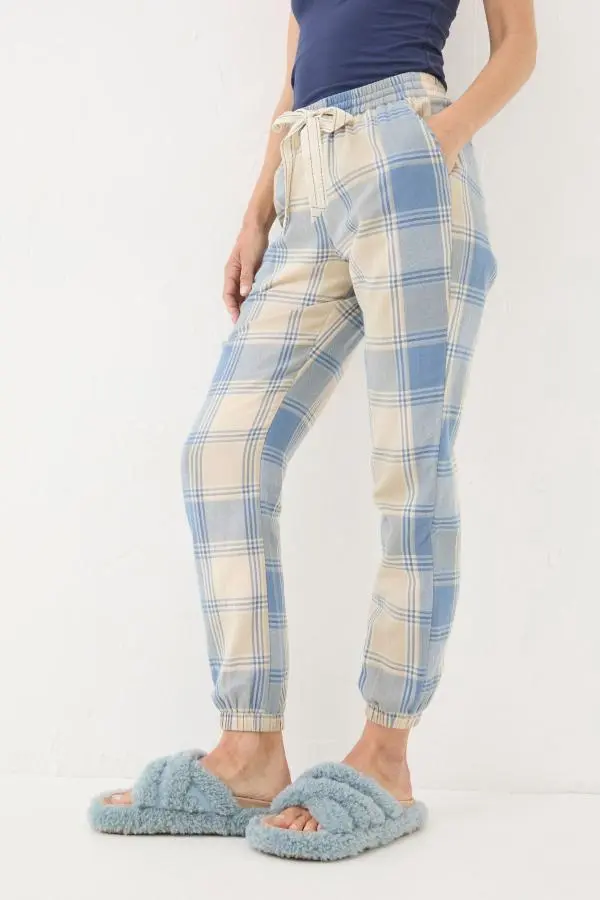 Fat Face - Cora Ivory Check Pyjama Bottoms