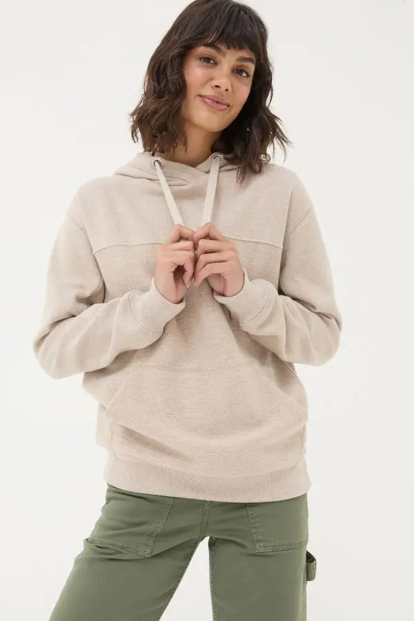 Fat Face - Jen Natural Textured Hoodie