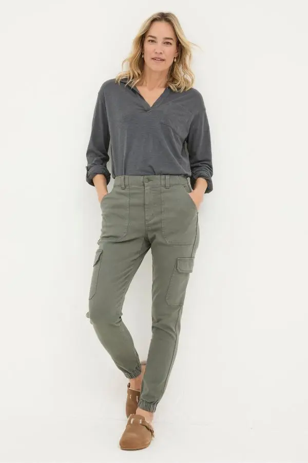 Fat Face - Hythe Grey Cargo Trousers