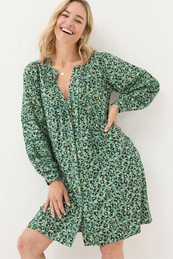 Fat Face - Joanna Green Floral Marks Dress