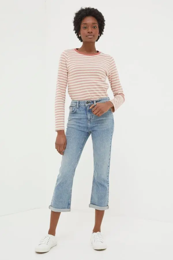 Fat Face - Capri Blue Sway Cropped Jeans