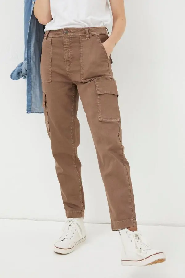 Fat Face - Brown Cargo Chino Trousers