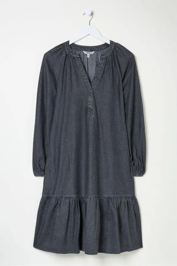 Fat Face - Washed Black Evi Dress