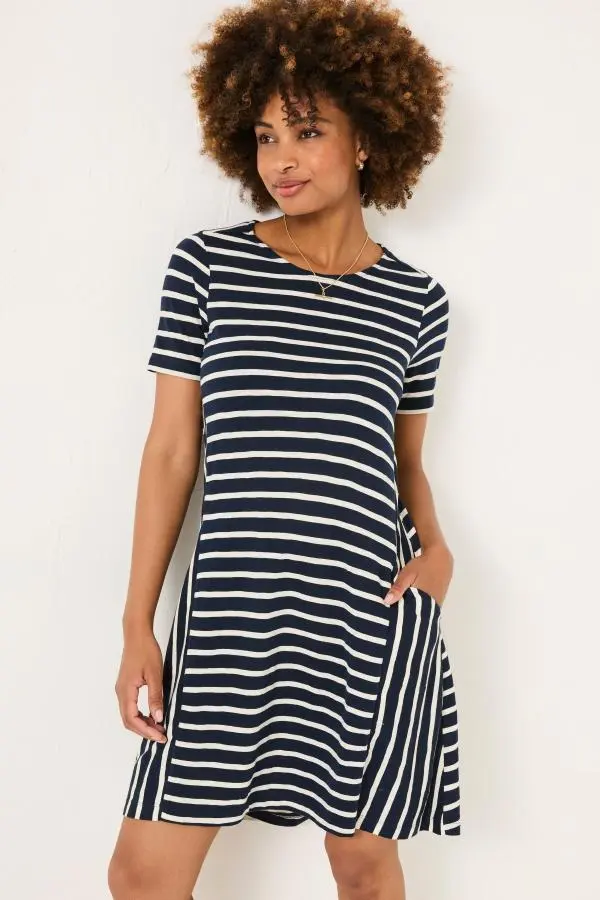 Fat Face - Simone Breton Stripe Jersey Dress