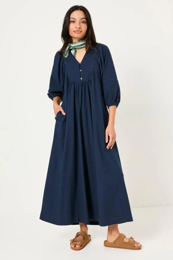 Fat Face - Navy Jess Midi Dress