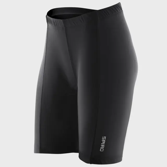 SPIRO Spiro LadiesWomen's Padded Bikewear  Cycling Shorts, Black