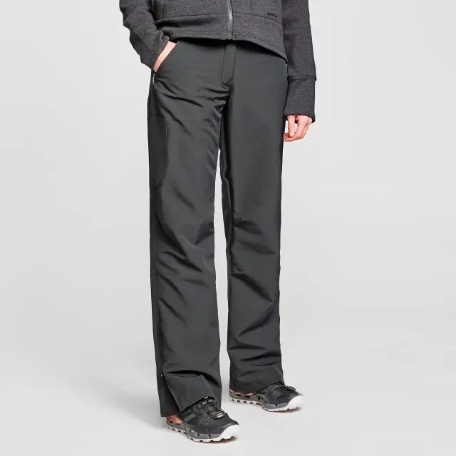 Peter Storm Women's Rapid Softshell Trousers, Black