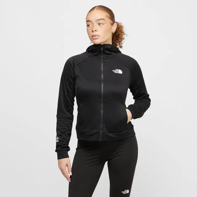 The North Face Women's Mountain Athletics Full Zip Hoodie, Black