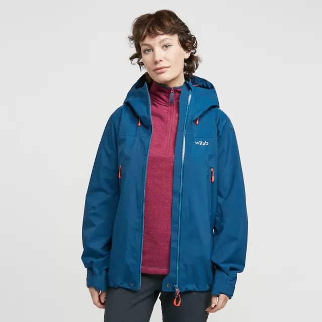 Rab Women's Kangri GTX Waterproof Jacket, Navy