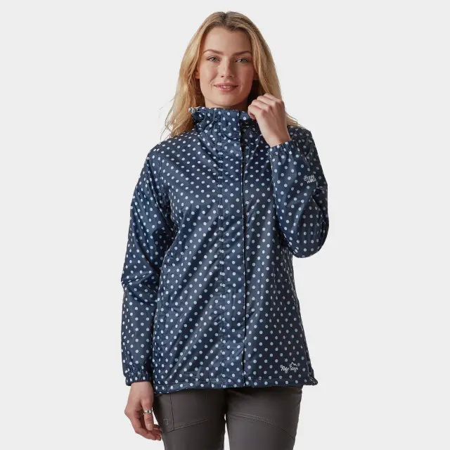 Peter Storm Women's Patterned Packable Jacket, Navy