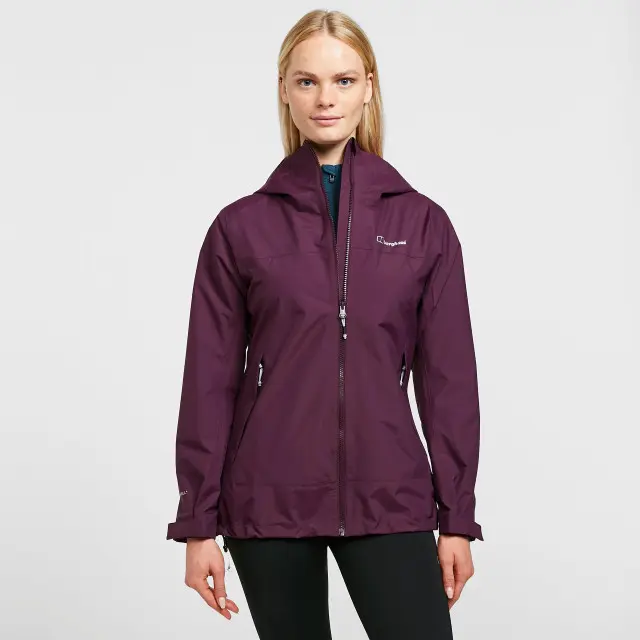 Berghaus Women's Stormcloud Prime Waterproof Jacket, Purple