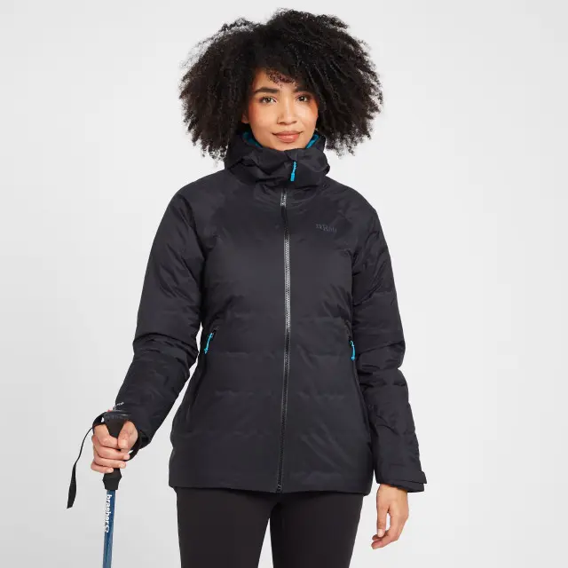 Rab Women's Valiance Waterproof Down Jacket, Black